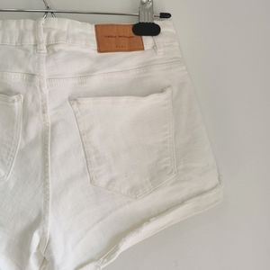 Zara High Waisted Denim Shorts